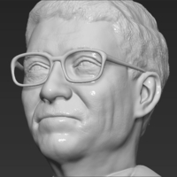 Bill Gates bust 3D printing ready stl obj - Thumbnail 15
