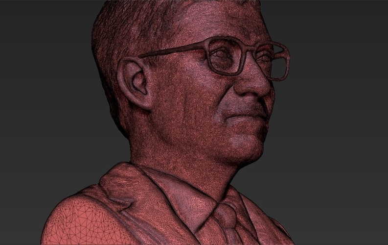 Bill Gates bust 3D printing ready stl obj 3D Print 232082