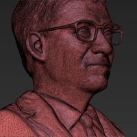 Bill Gates bust 3D printing ready stl obj - Thumbnail 17