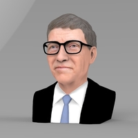 Bill Gates bust ready for full color 3D printing - Thumbnail 2