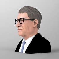 Bill Gates bust ready for full color 3D printing - Thumbnail 3