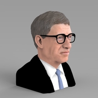 Bill Gates bust ready for full color 3D printing - Thumbnail 5