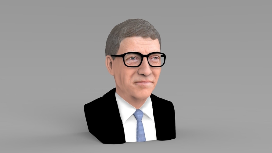 Bill Gates bust ready for full color 3D printing 3D Print 232090