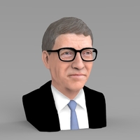 Bill Gates bust ready for full color 3D printing - Thumbnail 6