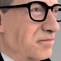 Bill Gates bust ready for full color 3D printing - Thumbnail 8