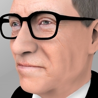 Bill Gates bust ready for full color 3D printing - Thumbnail 9