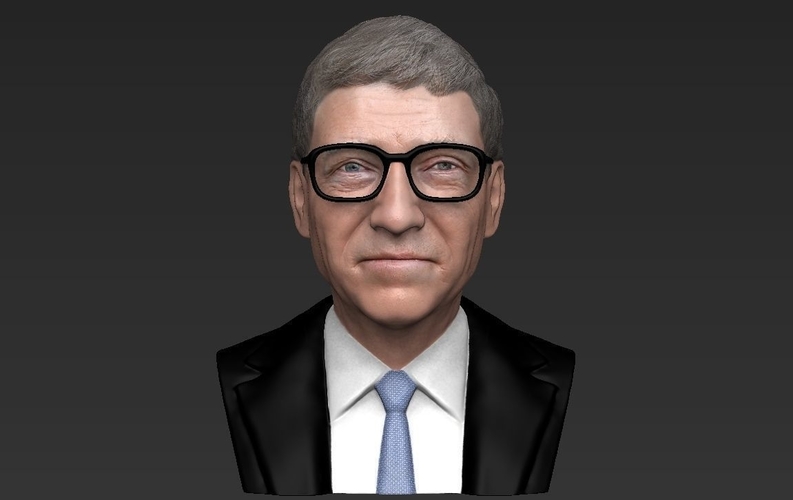 Bill Gates bust ready for full color 3D printing 3D Print 232095