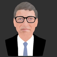 Bill Gates bust ready for full color 3D printing - Thumbnail 13