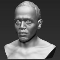 Usain Bolt bust 3D printing ready stl obj - Thumbnail 2