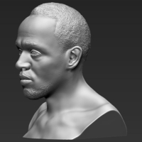 Usain Bolt bust 3D printing ready stl obj - Thumbnail 3