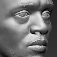 Usain Bolt bust 3D printing ready stl obj - Thumbnail 9