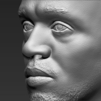 Usain Bolt bust 3D printing ready stl obj - Thumbnail 10