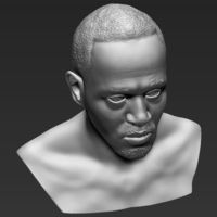 Usain Bolt bust 3D printing ready stl obj - Thumbnail 11