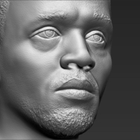 Usain Bolt bust 3D printing ready stl obj - Thumbnail 12