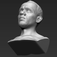 Usain Bolt bust 3D printing ready stl obj - Thumbnail 14