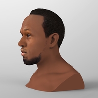 Usain Bolt bust ready for full color 3D printing - Thumbnail 3
