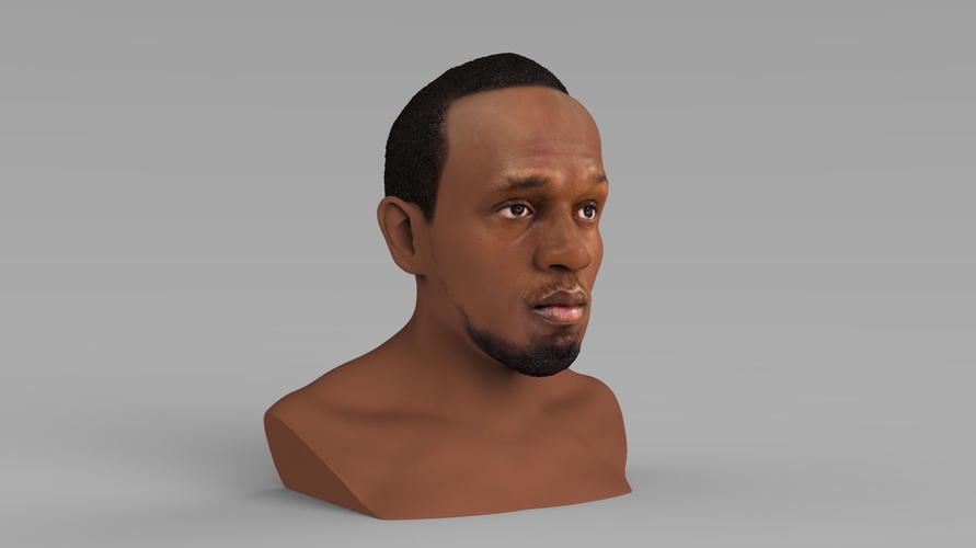 Usain Bolt bust ready for full color 3D printing 3D Print 232132
