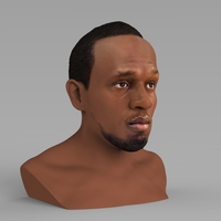 Usain Bolt bust ready for full color 3D printing - Thumbnail 4