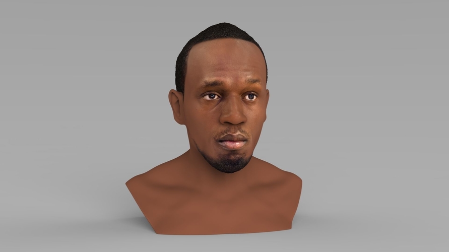 Usain Bolt bust ready for full color 3D printing 3D Print 232133