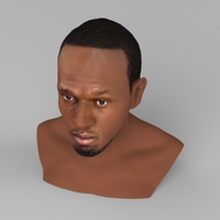 Usain Bolt bust ready for full color 3D printing - Thumbnail 6