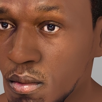 Usain Bolt bust ready for full color 3D printing - Thumbnail 8