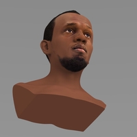 Usain Bolt bust ready for full color 3D printing - Thumbnail 9