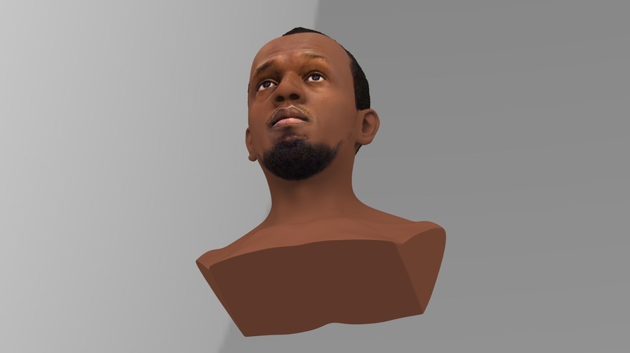 Usain Bolt bust ready for full color 3D printing 3D Print 232138