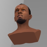 Usain Bolt bust ready for full color 3D printing - Thumbnail 10