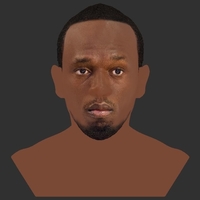 Usain Bolt bust ready for full color 3D printing - Thumbnail 12