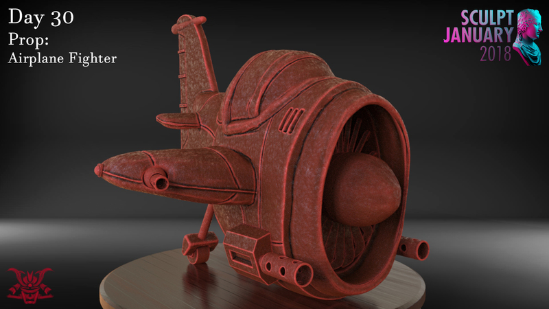 Stylized Fighter Airplane