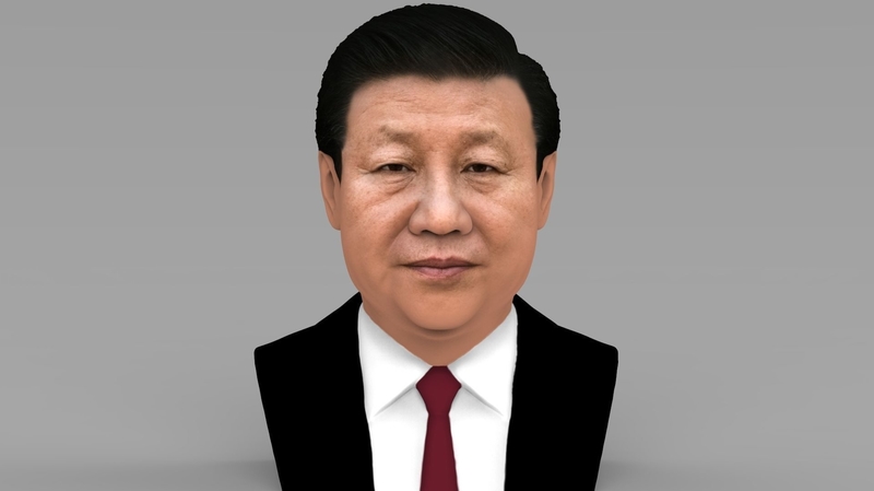 Xi Jinping bust ready for full color 3D printing