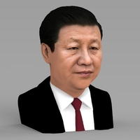 Xi Jinping bust ready for full color 3D printing - Thumbnail 7