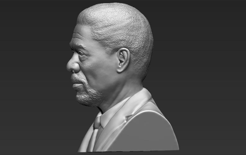 Morgan Freeman bust ready for full color 3D printing 3D Print 232268