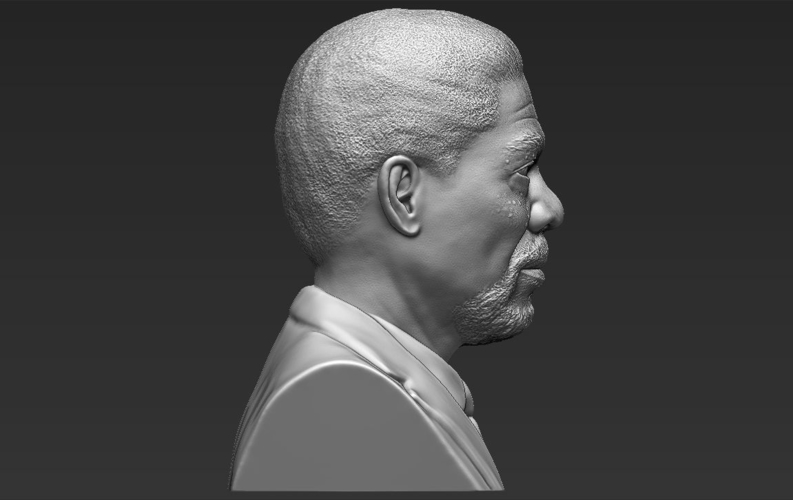 Morgan Freeman bust ready for full color 3D printing 3D Print 232270