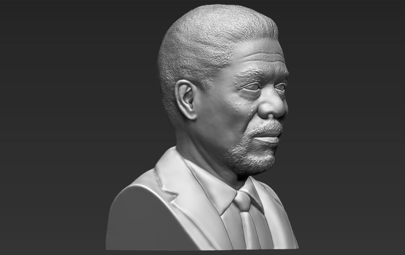Morgan Freeman bust ready for full color 3D printing 3D Print 232271