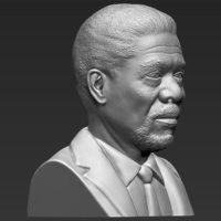 Morgan Freeman bust ready for full color 3D printing - Thumbnail 18