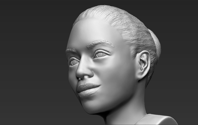Beyonce Knowles bust 3D printing ready stl obj 3D Print 232288