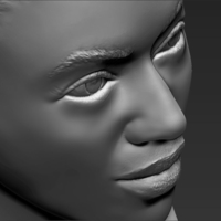 Beyonce Knowles bust 3D printing ready stl obj - Thumbnail 14