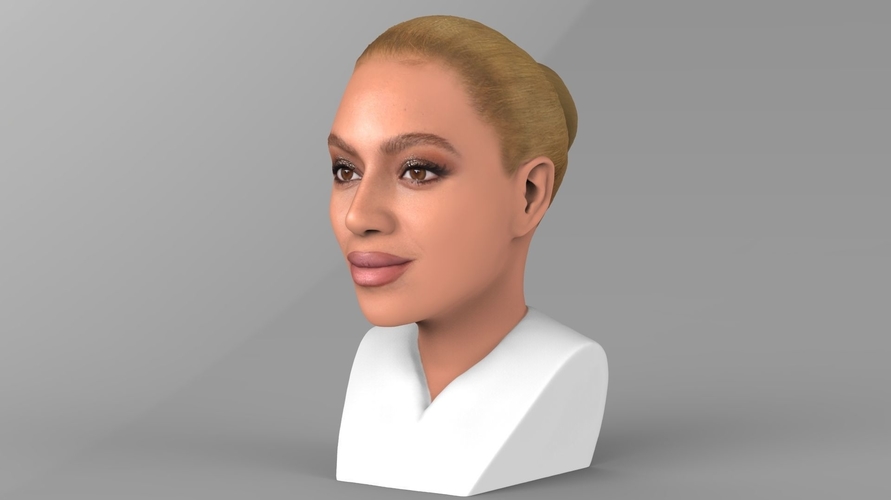 Beyonce Knowles bust ready for full color 3D printing 3D Print 232297
