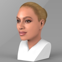 Beyonce Knowles bust ready for full color 3D printing - Thumbnail 2