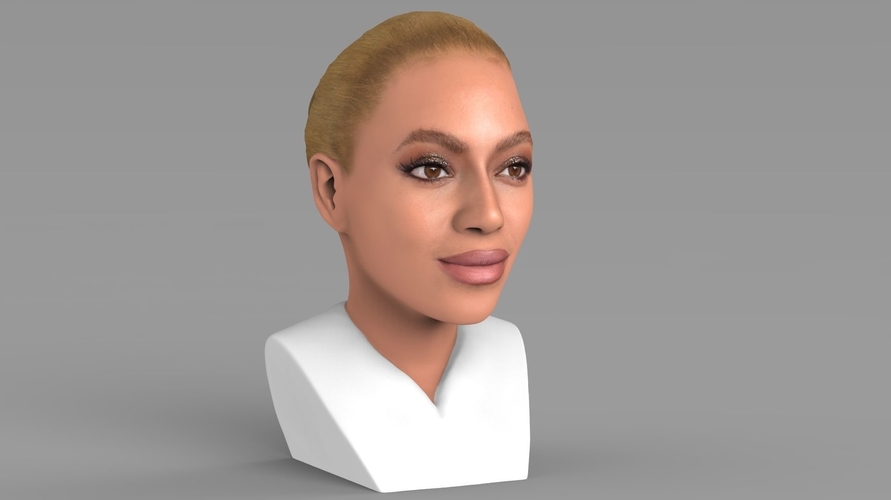 Beyonce Knowles bust ready for full color 3D printing 3D Print 232299