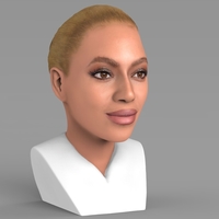 Beyonce Knowles bust ready for full color 3D printing - Thumbnail 4