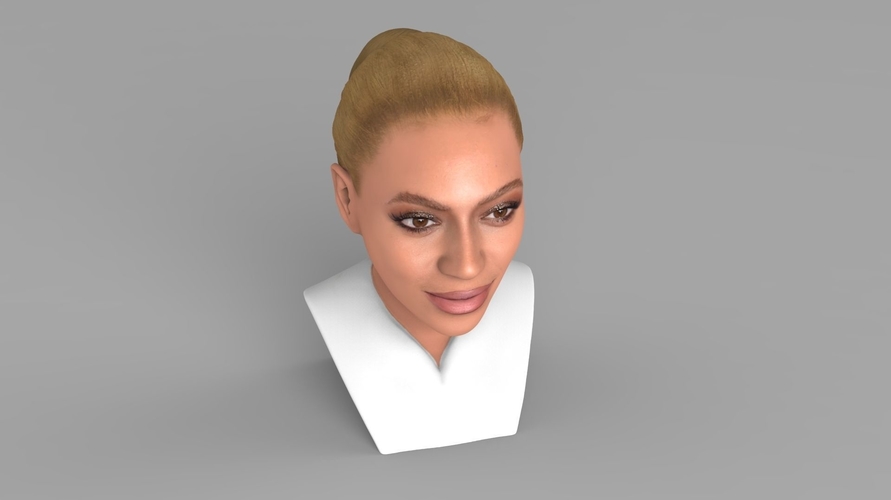 Beyonce Knowles bust ready for full color 3D printing 3D Print 232300