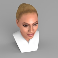 Beyonce Knowles bust ready for full color 3D printing - Thumbnail 5