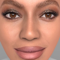 Beyonce Knowles bust ready for full color 3D printing - Thumbnail 6