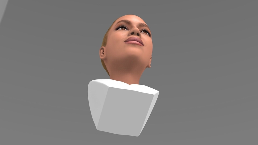 Beyonce Knowles bust ready for full color 3D printing 3D Print 232303