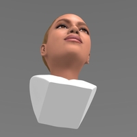 Beyonce Knowles bust ready for full color 3D printing - Thumbnail 8