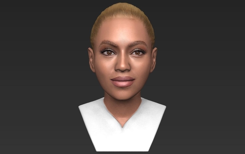Beyonce Knowles bust ready for full color 3D printing 3D Print 232304