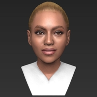 Beyonce Knowles bust ready for full color 3D printing - Thumbnail 9