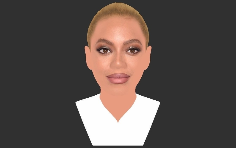Beyonce Knowles bust ready for full color 3D printing 3D Print 232305